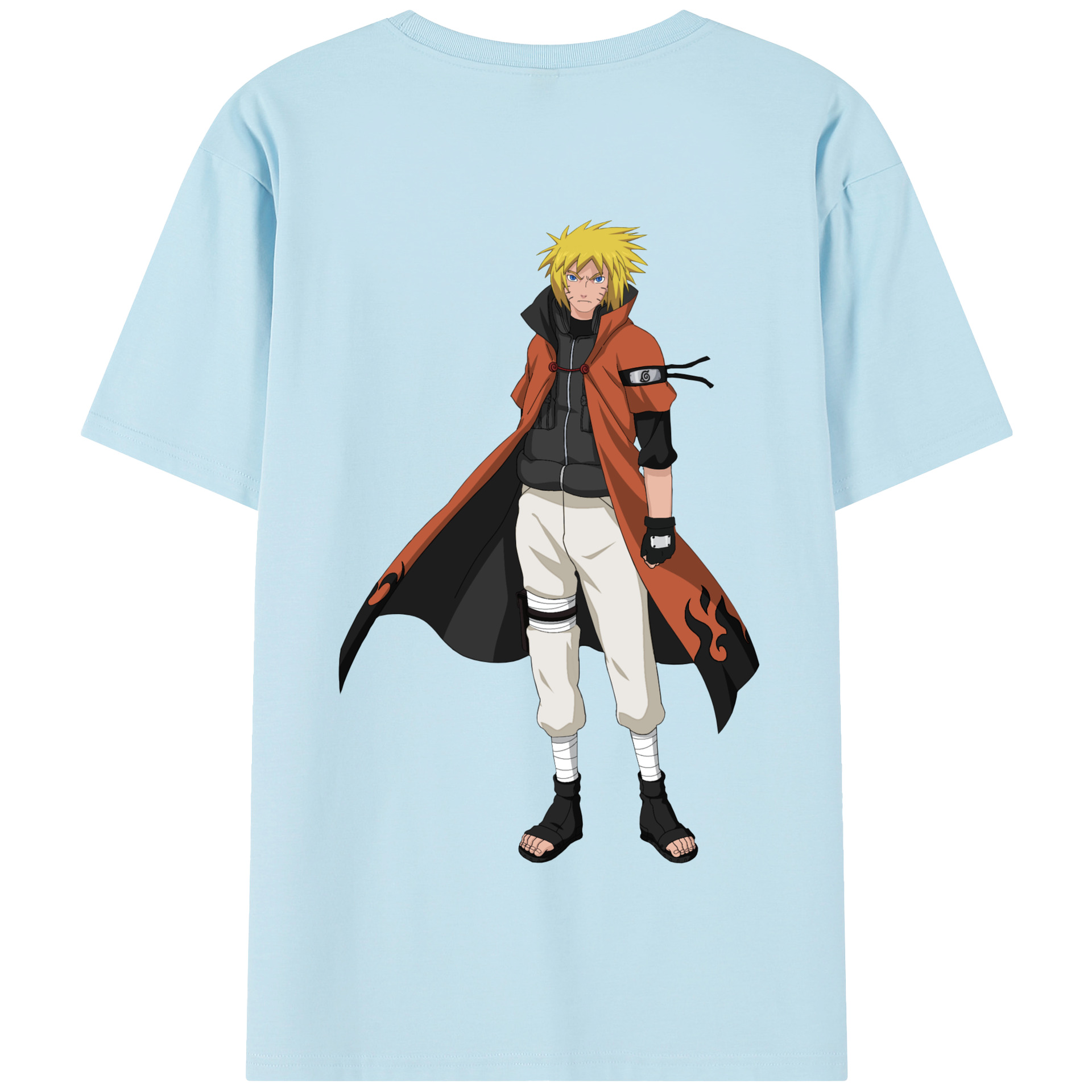 （画像用） NARUTO -ナルト- うずまき ナルト Uzumaki Naruto 綿100％半袖Tシャツ（背面プリント）